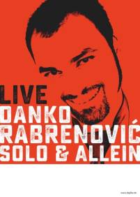 Plakat Danko Rabrenovic - Solo &amp; Allein - rot